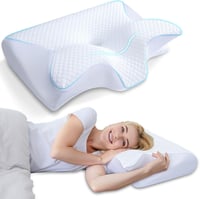 HOMCA 2 az 1-ben memóriahabos nyakpárna ergonomikus támasztékkal 1
