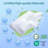 HOMCA 2 az 1-ben memóriahabos nyakpárna ergonomikus támasztékkal 8