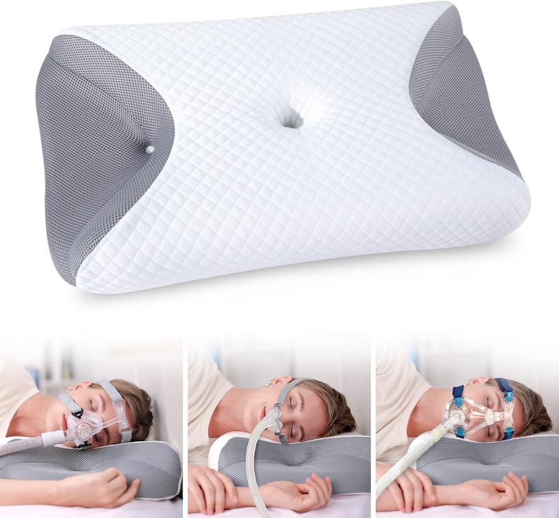 HOMCA CPAP memóriahabos párna minden CPAP maszkhoz, ergonomikus oldalsó alváshoz
