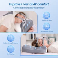 HOMCA CPAP memóriahabos párna minden CPAP maszkhoz, ergonomikus oldalsó alváshoz 4