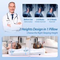 HOMCA ergonomikus memóriahabos CPAP párna nyakstabilizálóval oldalsó alváshoz 2