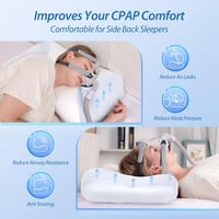 HOMCA ergonomikus memóriahabos CPAP párna nyakstabilizálóval oldalsó alváshoz 3