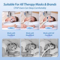 HOMCA ergonomikus memóriahabos CPAP párna nyakstabilizálóval oldalsó alváshoz 4