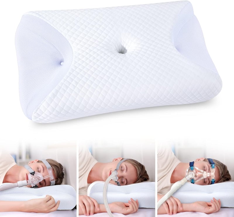 HOMCA ergonomikus memóriahabos CPAP párna nyakstabilizálóval oldalsó alváshoz