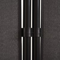 HOMCOM Paravan despărțitor cu 3 panouri 253x50x182 cm, marchiză laterală gri închis pentru balcon 9