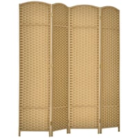 HOMCOM sklopivi paravan od 4 dijela, razdjelnik prostora 160x170 cm — donji dio sva 4 dijela je neoštećen (stanje: vidi 2. sliku) 3