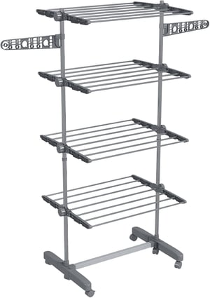 HOMCOM 4 szintes összecsukható ruhaszárító szárnyakkal 142x55x172 cm