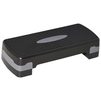 HOMCOM aerobik fitness steper 68x29x15 cm, 2 razine visine, neklizajuća površina, crno-siva 1