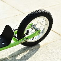HOMCOM Gyermek Roller 5 Éves Kortól - Nagy Kerekekkel, Állítható Kormánymagassággal, Hátsó Fékkel, Zöld Acélvázzal, 100 kg Teherbírással 8