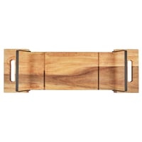 HOME DECO FACTORY KA0322 Daska za posluživanje od bagremovog drva s crnim metalnim nogama, 55 cm, smeđa i crna — Ljepljiva površina (stanje: vidi 2. sliku) 7