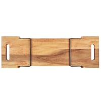 HOME DECO FACTORY KA0322 Daska za posluživanje od bagremovog drva s crnim metalnim nogama, 55 cm, smeđa i crna — Ljepljiva površina (stanje: vidi 2. sliku) 6
