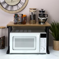 HOME DECO FACTORY Mikrohullámú sütő rendező polc állvány konyhai tároló 2