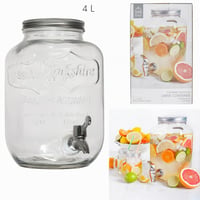 HOME DECO FACTORY Saveur et Degustation KV7169 stakleni dispenzer za piće fontana 4 litre prozirni 15x15x25,5 cm stolna fontana za piće 2