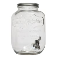 HOME DECO FACTORY Saveur et Degustation KV7169 stakleni dispenzer za piće fontana 4 litre prozirni 15x15x25,5 cm stolna fontana za piće 3