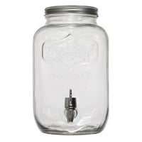 HOME DECO FACTORY Saveur et Degustation KV7169 stakleni dispenzer za piće fontana 4 litre prozirni 15x15x25,5 cm stolna fontana za piće 1