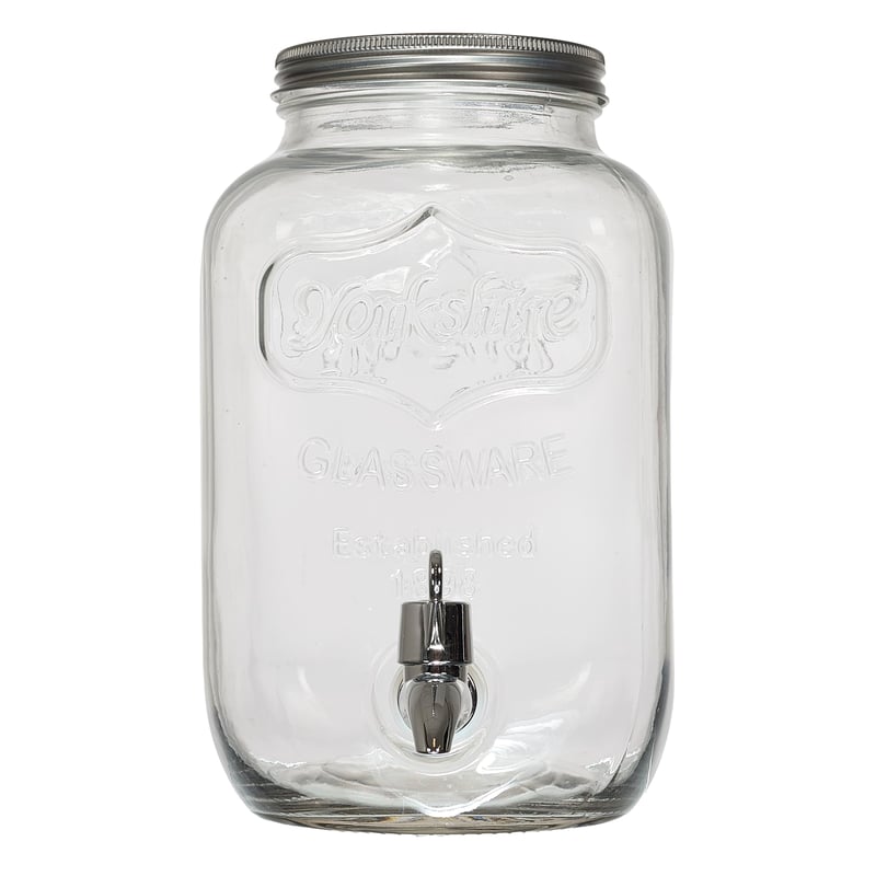 HOME DECO FACTORY Saveur et Degustation KV7169 stakleni dispenzer za piće fontana 4 litre prozirni 15x15x25,5 cm stolna fontana za piće