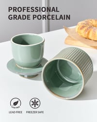 HOME DECOR Vajharang vízhűtéses vajtartó 250 g francia vajadagoló kékeszöld csíkos nagy 3