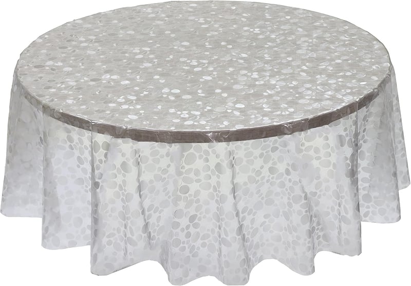Home Direct átlátszó PVC asztalterítő 137 cm kerek asztalvédő
