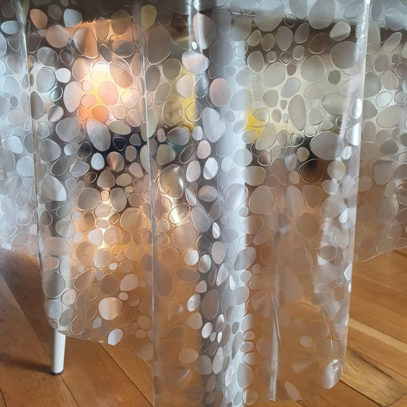 Home Direct átlátszó PVC asztalterítő 137 cm kerek asztalvédő