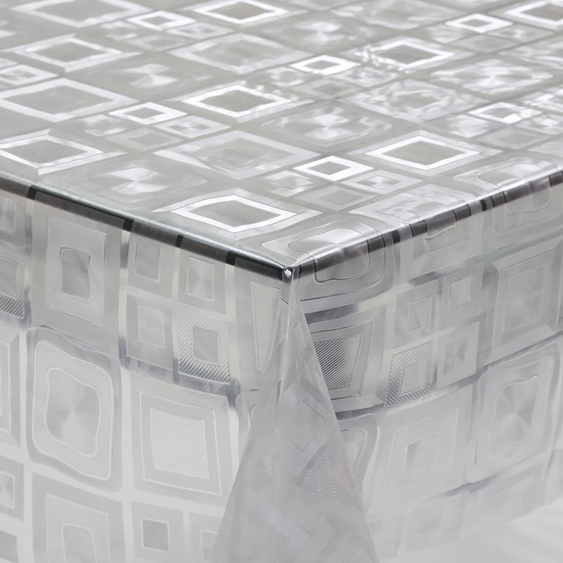 Home Direct Átlátszó PVC Asztalterítő - Vízálló, Könnyen Tisztítható Asztali Védőfólia Konyhába, Étkezőbe, Kertbe - Téglalap Alakú 140 x 240