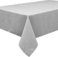 HomeDirect téglalap alakú poliészter asztalterítő - világosszürke - 150x250 cm 7