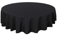 Okrúhly obrus Home Direct 140 cm čierny textilný obrus 1
