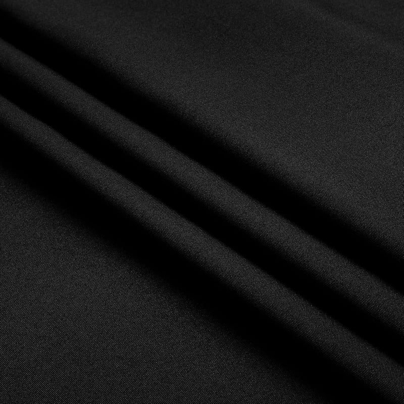 Home Direct Kerek Terítő 140 cm Fekete Textil Asztalterítő