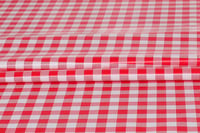 Home Direct Kockás Piros Vászon Terítő 140x180 cm Mosható 6