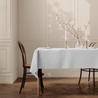 Home Direct Lótuszhatású Asztalterítő - Fehér Téglalap Alakú Textil Terítő 140x200 cm - Folttaszító, Könnyen Tisztítható Poliészter 3