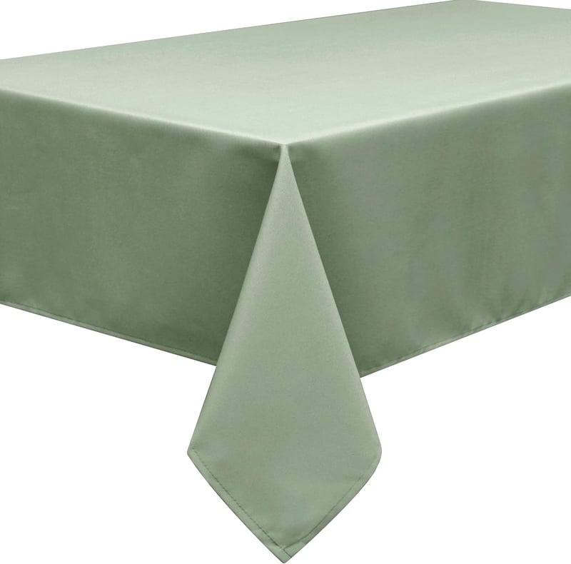 Home Direct Lótuszhatású Asztalterítő - Téglalap Alakú 140x240 cm Foltálló Poliészter Textil Terítő, Sage Zöld, Könnyen Tisztítható
