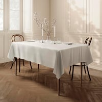 Home Direct Lótuszhatású Asztalterítő - Téglalap Alakú Krémszínű Textil Terítő 140x200 cm - Folttaszító Poliészter Anyag, Könnyen Tisztíthat 5