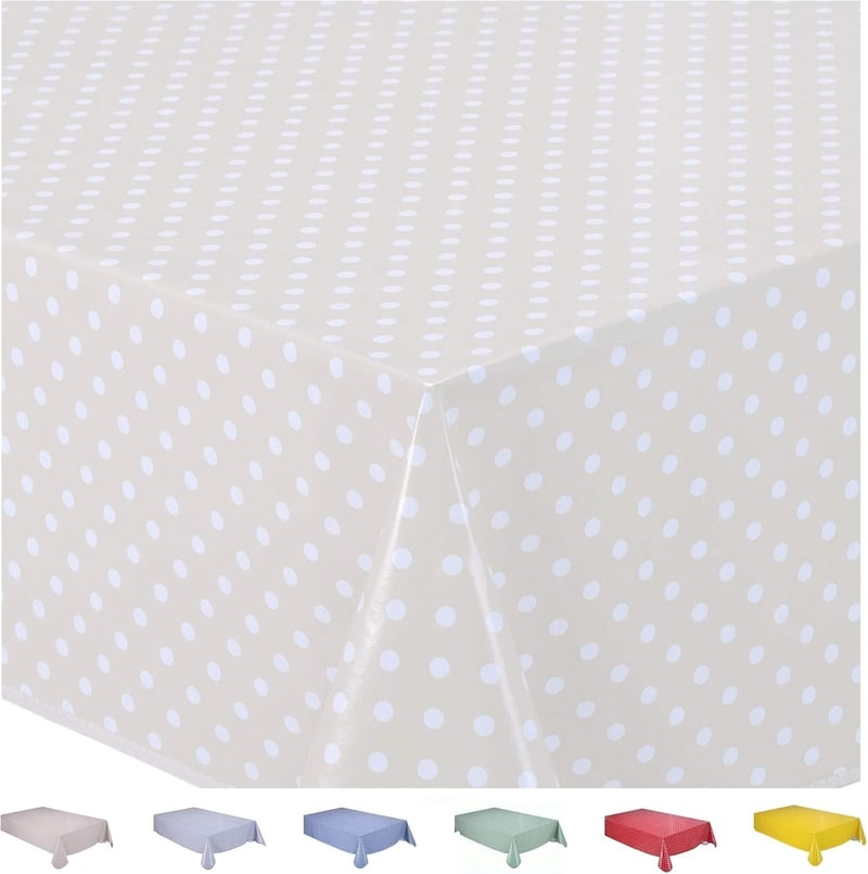 Home Direct Mosható Viaszos Terítő 160 cm Pöttyös Mintás
