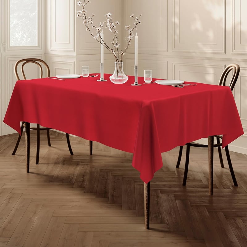 Home Direct Négyzet Terítő 150x250 cm Piros Textil Asztalterítő