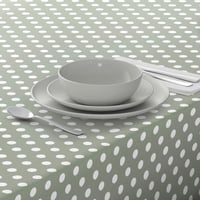 Home Direct Pöttyös PVC Asztalterítő - Könnyen Tisztítható, Vízálló Abrosz, Zsálya Zöld Színben, 100x140 cm, Téglalap Alakú 2