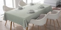 Home Direct Pöttyös PVC Asztalterítő - Könnyen Tisztítható, Vízálló Abrosz, Zsálya Zöld Színben, 100x140 cm, Téglalap Alakú 4
