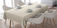 Home Direct Vászon Terítő Pöttyös Beige 140x180 cm Mosható 4