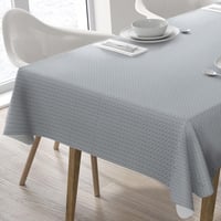 Home Direct Világosszürke Téglalap Alakú Vízlepergető Asztalterítő - Mosható Műanyag Abrosz Konyhába, Étkezőbe, Kertbe 180x140 cm 1