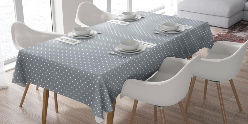 Home Direct Vízálló Terítő Négyzet 140x180 cm Csillag Mintás Szürke