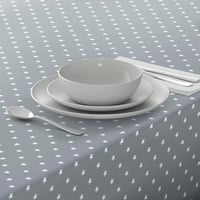 Home Direct Vízálló Terítő Négyzet 140x180 cm Csillag Mintás Szürke 2