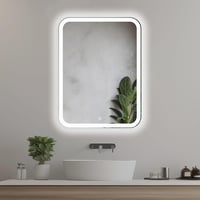 Home Glow 50x70 cm LED fürdőszobai tükör érintésérzékeny kapcsolóval 1