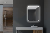 Home Glow 50x70 cm LED fürdőszobai tükör érintésérzékeny kapcsolóval 8