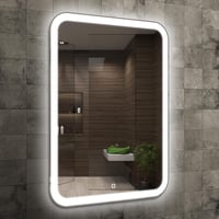 Home Glow 50x70 cm LED fürdőszobai tükör érintésérzékeny kapcsolóval 2