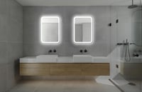 Home Glow 50x70 cm LED fürdőszobai tükör érintésérzékeny kapcsolóval 4