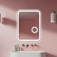 Home Glow LED Fürdőszobai Tükör 60x80 cm Világítással és Páramentesítővel - Érintőszenzoros Fali Sminktükör COB Szegélyvilágítással 5