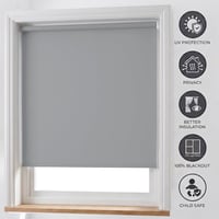 Termo zatemňovacia roleta Home In Style 4U, 100% blackout, odolná voči UV žiareniu, možnosť skrátenia, svetlosivá, 90x165 cm 6