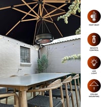 Home>it Függőleges Teraszfűtő Karbon Csővel LED Világítással 1500W Távirányítóval 5