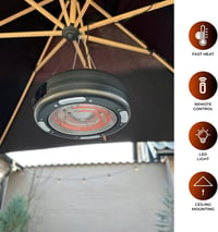 Home>it Függőleges Teraszfűtő Karbon Csővel LED Világítással 1500W Távirányítóval 4