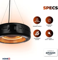 Home>it Függőleges Teraszfűtő Karbon Csővel LED Világítással 1500W Távirányítóval 3