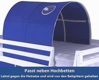 Home Leisure Stores Tunel na poschodovú posteľ – modrý, pre detskú posteľ, herný tunel na skrývačku 2