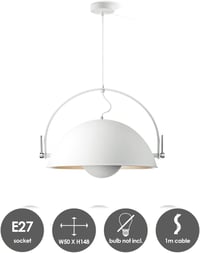 Home Sweet Home Collection Fabriq Bow függőlámpa fehér 50cm E27 LED 3